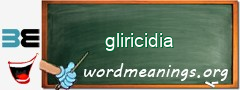 WordMeaning blackboard for gliricidia